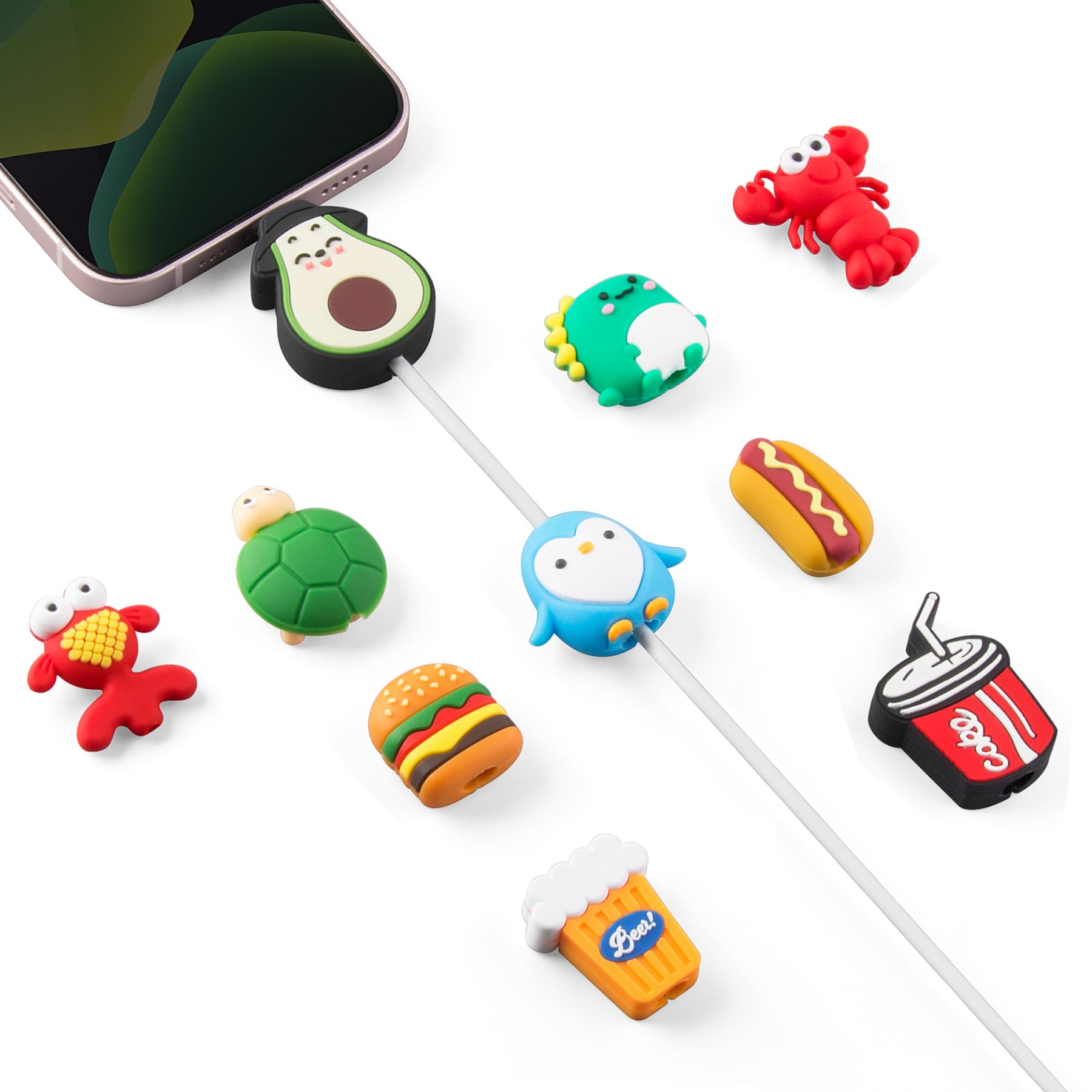 Amazon.com: SUNGUY 10PCS Cute Fruit Animal Charging Buddies Amazon.com: SUNGUY 10PCS Cute Fruit Animal Charging Buddies